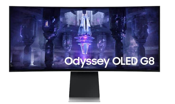 Samsung Odyssey OLED G8 gamerskærm front